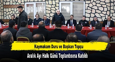 Dinar’da, Aralık Ayı Halk Günü Toplantısı Yapıldı