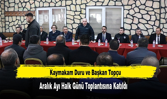 Dinar’da, Aralık Ayı Halk Günü Toplantısı Yapıldı