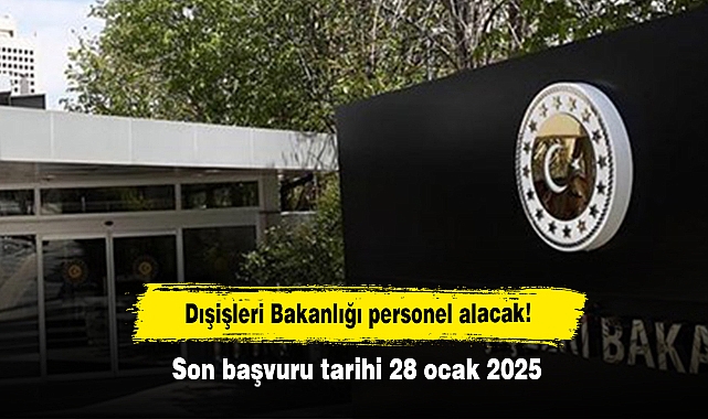 Dışişleri Bakanlığı Meslek Memurluğu Alım İlanı