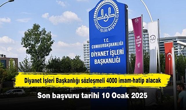Diyanet İşleri Başkanlığı sözleşmeli 4000 imam-hatip alacak