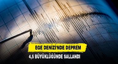 Ege Denizi'nde 4,5 büyüklüğünde deprem