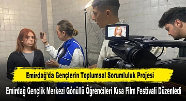 Emirdağ Gençlik Merkezi Gönüllü Öğrencileri Kısa Film Festivali Düzenledi