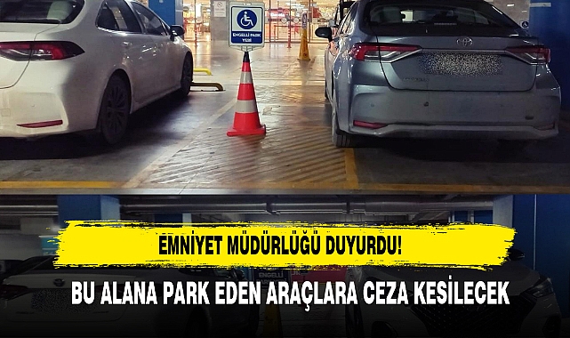 Engelli Park Alanlarına Park Edilen Araçlara Ceza Kesilecek