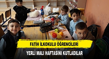 FATİH İLKOKULU ÖĞRENCİLERİ YERLİ MALI HAFTASINI KUTLADILAR