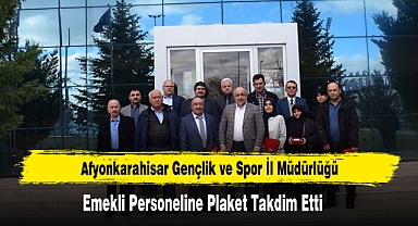 Gençlik ve Spor İl Müdürlüğü, Emekli Personelini Plaketlerle Uğurladı