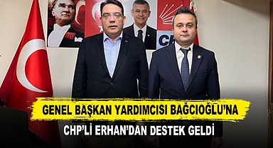 Genel Başkan Yardımcısı Bağcıoğlu’na CHP’li Erhan’dan Destek Geldi