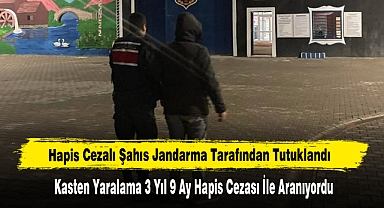 Hapis Cezalı Şahıs Jandarma Tarafından Tutuklandı