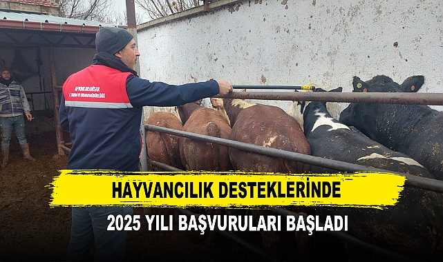 Hayvancılık Desteklerinde 2025 Yılı Başvuruları Başladı