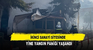 İkinci Sanayi Sitesinde Yine Yangın Paniği Yaşandı