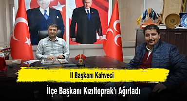 İl Başkanı Kahveci, İlçe Başkanı Kızıltoprak'ı Ağırladı