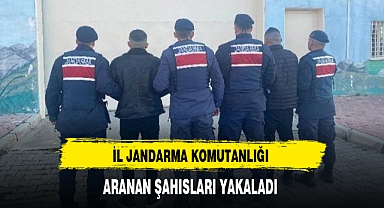 İL JANDARMA KOMUTANLIĞI ARANAN ŞAHISLARI YAKALADI