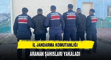 İL JANDARMA KOMUTANLIĞI ARANAN ŞAHISLARI YAKALADI