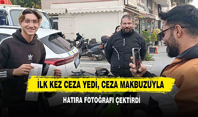 İlk Kez Ceza Yedi, Ceza Makbuzuyla Hatıra Fotoğrafı Çektirdi
