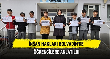 İnsan Hakları Bolvadin’de Öğrencilere Anlatıldı