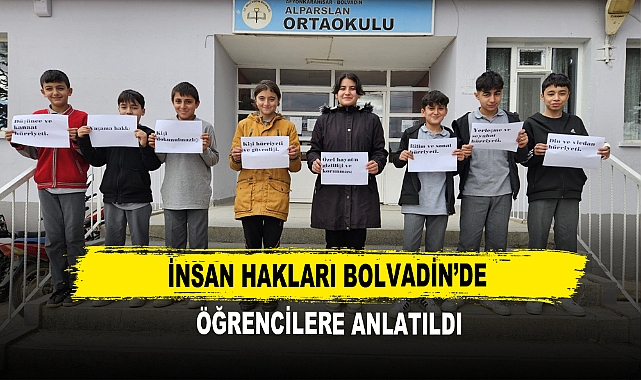 İnsan Hakları Bolvadin’de Öğrencilere Anlatıldı