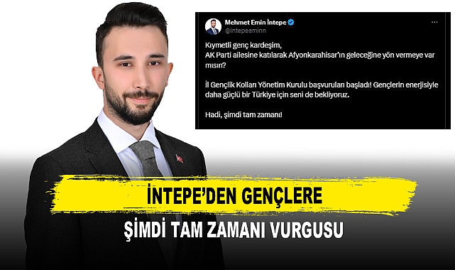İntepe’den Gençlere Şimdi Tam Zamanı Vurgusu