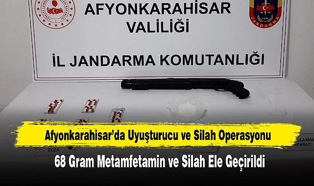 Jandarma, Uyuşturucu Ticareti Yapan İki Şüpheliyi Afyonkarahisar’da Yakaladı