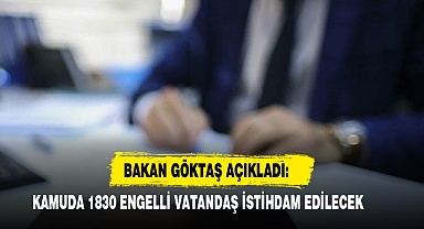 Kamuda 1830 Engelli Vatandaş İstihdam Edilecek