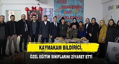 Kaymakam Bildirici, Özel Eğitim Sınıflarını Ziyaret Etti
