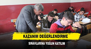 Kazanım Değerlendirme Sınavlarına Yoğun Katılım