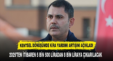 KENTSEL DÖNÜŞÜMDE KİRA YARDIMI ARTIŞI AÇIKLANDI