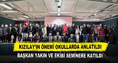 Kızılay’ın Önemi Okullarda Anlatıldı Başkan Yakın ve Ekibi Seminere Katıldı