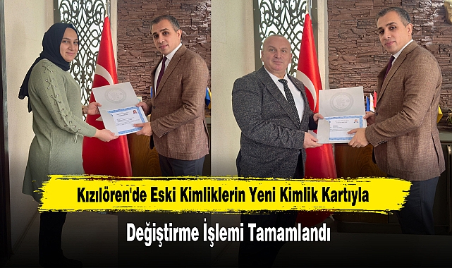 Kızılören'de Eski Kimliklerin Yeni Kimlik Kartıyla Değiştirme İşlemi Tamamlandı