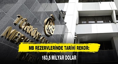 MB REZERVLERİNDE TARİHİ REKOR: 163,5 MİLYAR DOLAR