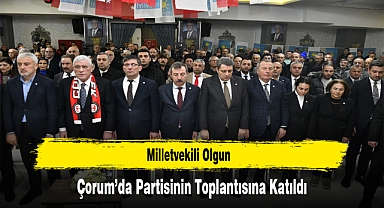 Milletvekili Olgun, Çorum'da Partisinin Toplantısına Katıldı