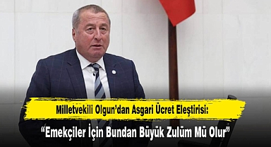 Milletvekili Olgun'dan Asgari Ücret Eleştirisi: