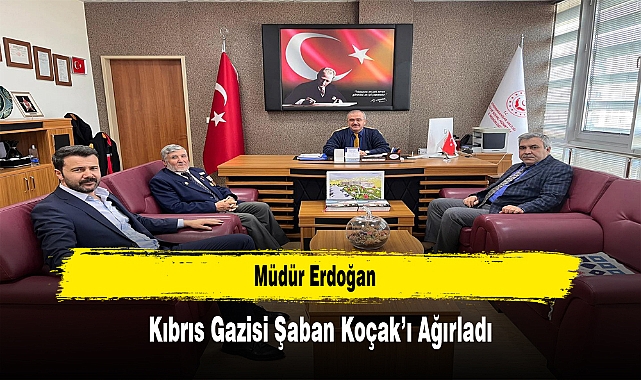 Müdür Erdoğan, Kıbrıs Gazisi Şaban Koçak’ı Ağırladı