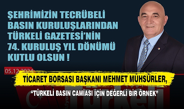 Mühsürler: “Türkeli Basın Camiası İçin Değerli Bir Örnek”