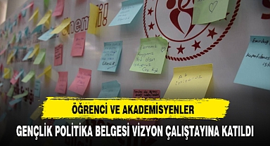 ÖĞRENCİ VE AKADEMİSYENLER GENÇLİK POLİTİKA BELGESİ VİZYON ÇALIŞTAYINA KATILDI