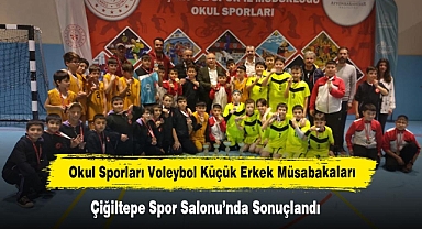 Okul Sporları Voleybol Küçük Erkek Müsabakaları Çiğiltepe Spor Salonu’nda Sonuçlandı