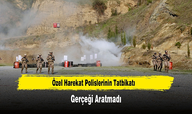 Özel Harekat Polislerinin Tatbikatı Gerçeği Aratmadı