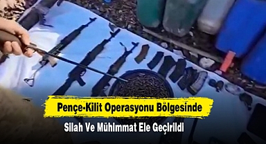 Pençe-Kilit Operasyonu Bölgesinde Silah Ve Mühimmat Ele Geçirildi