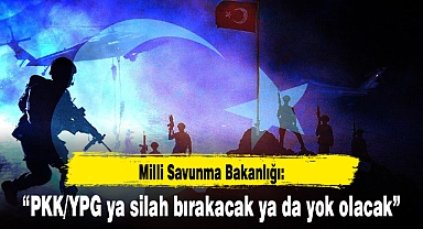 "PKK/YPG terör örgütü ya silah bırakacak ya da yok olacaktır"