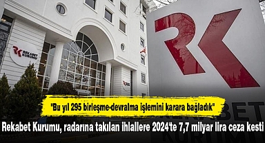 Rekabet Kurumu, radarına takılan ihlallere 2024'te 7,7 milyar lira ceza kesti