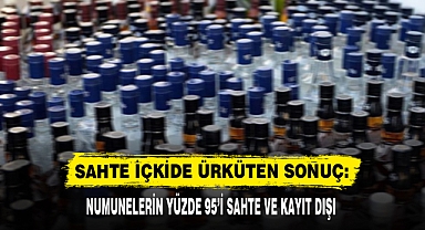 SAHTE İÇKİDE ÜRKÜTEN SONUÇ: NUMUNELERİN YÜZDE 95’İ SAHTE VE KAYIT DIŞI