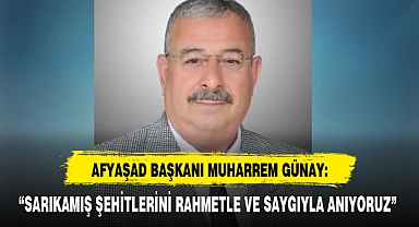 "SARIKAMIŞ ŞEHİTLERİNİ RAHMETLE VE SAYGIYLA ANIYORUZ"