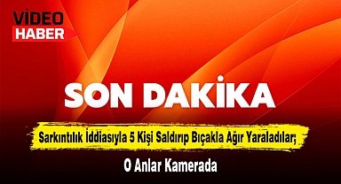 Sarkıntılık İddiasıyla 5 Kişi Saldırıp Bıçakla Ağır Yaraladılar; O Anlar Kamerada