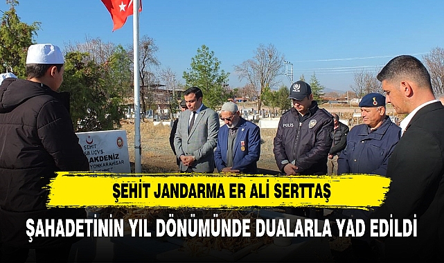 Şehit Jandarma Serttaş, Şahadetinin Yıl Dönümünde Dualarla Yad Edildi