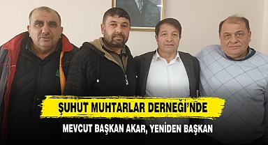 Şuhut Muhtarlar Derneği’nde Seçim Heyecanı