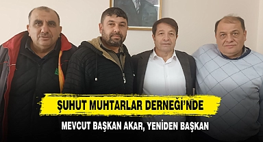Şuhut Muhtarlar Derneği’nde Seçim Heyecanı