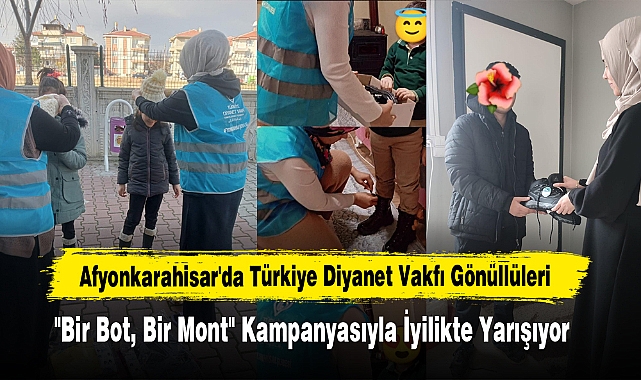 TDV Kadın Kolları, İhtiyaç Sahibi Çocuklara Bot ve Mont Ulaştırıyor