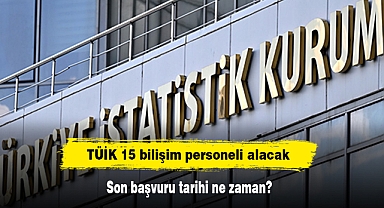 TÜİK 15 bilişim personeli alacak! Son başvuru tarihi ne zaman?
