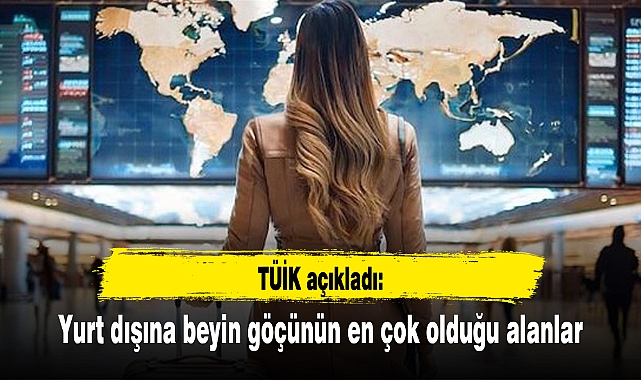 TÜİK açıkladı: Yurt dışına beyin göçünün en çok olduğu alanlar
