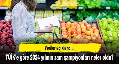 TÜİK’e göre 2024 yılının zam şampiyonları neler oldu?
