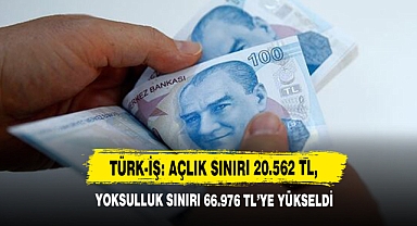 TÜRK-İŞ: Açlık Sınırı 20.562 TL, Yoksulluk Sınırı 66.976 TL’ye Yükseldi