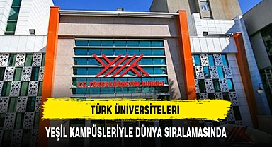 TÜRK ÜNİVERSİTELERİ YEŞİL KAMPÜSLERİYLE DÜNYA SIRALAMASINDA